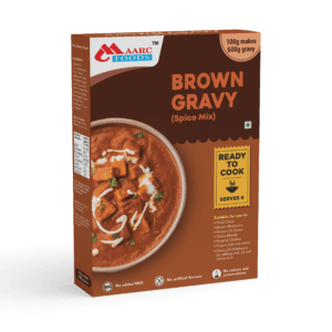 Brown Gravy (Spice Mix) 100gms Gravy + 500ml water makes 600gms Gravy (Serves 6)