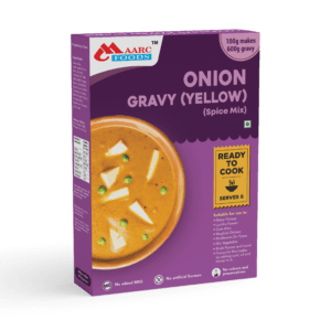 Onion Gravy (Yellow) (Spice Mix) 100gm + 500ml water make 600gm Gravy (Serves 6)
